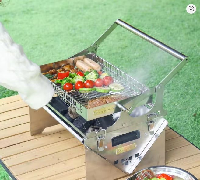 360° FlipFire Portable Charcoal Grill