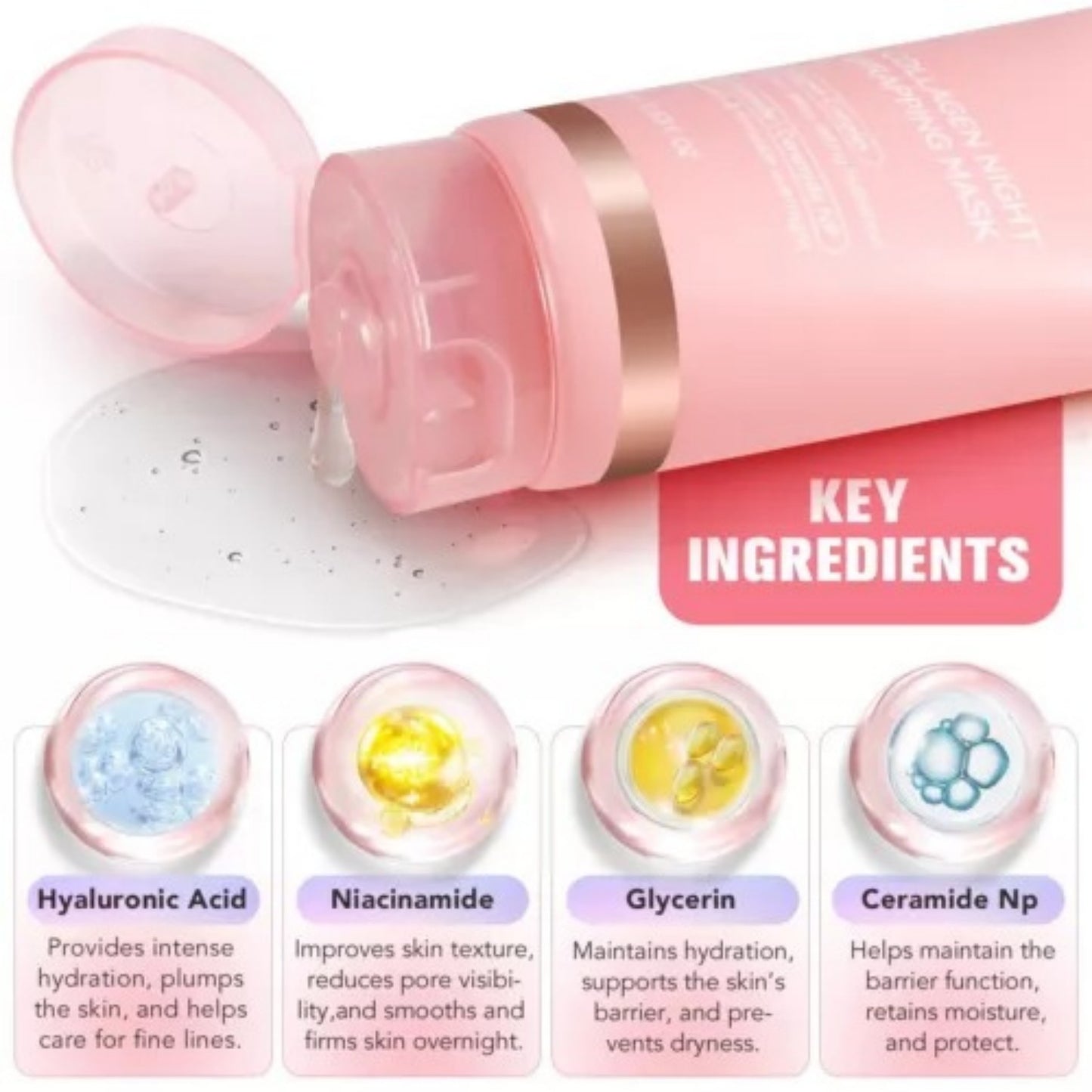 Collagen Night Packaging Facial Mask